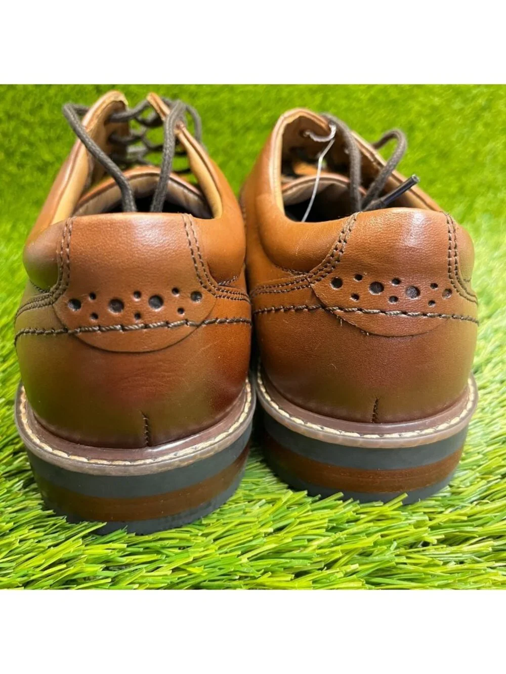 Nunn Bush Westfield Mens Size 9 Brown Casual Classic Cap Toe Oxford Dress Shoes